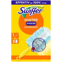 Swiffer DUSTER KIT - 1 Staubmagnet Handgriff und 3 Staubfangtücher