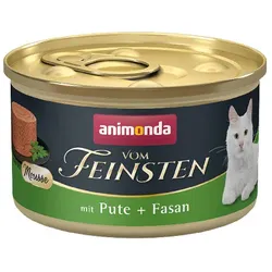 animonda Vom Feinsten Mousse Adult 85g Katzennassfutter 12 x 85 Gramm Pute + Fasan