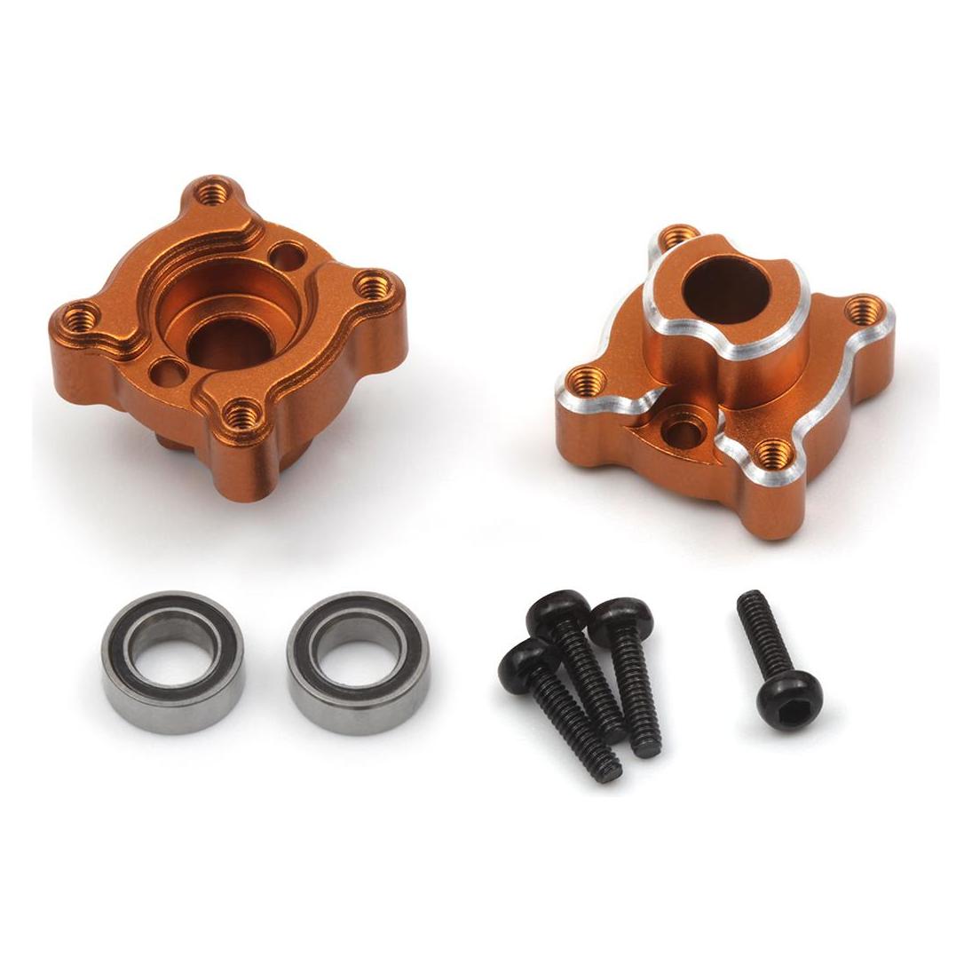 HPI Aluminium Hinterradnabe Set (Orange/2Stk) (HPI161154)