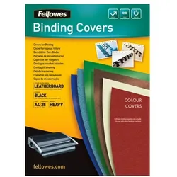 Fellowes Deckblätter zum Binden - 25 Stück schwarz