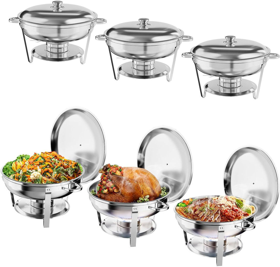 The Party Aisle Chafing Dish Buffet Set of 6 30.99cm H