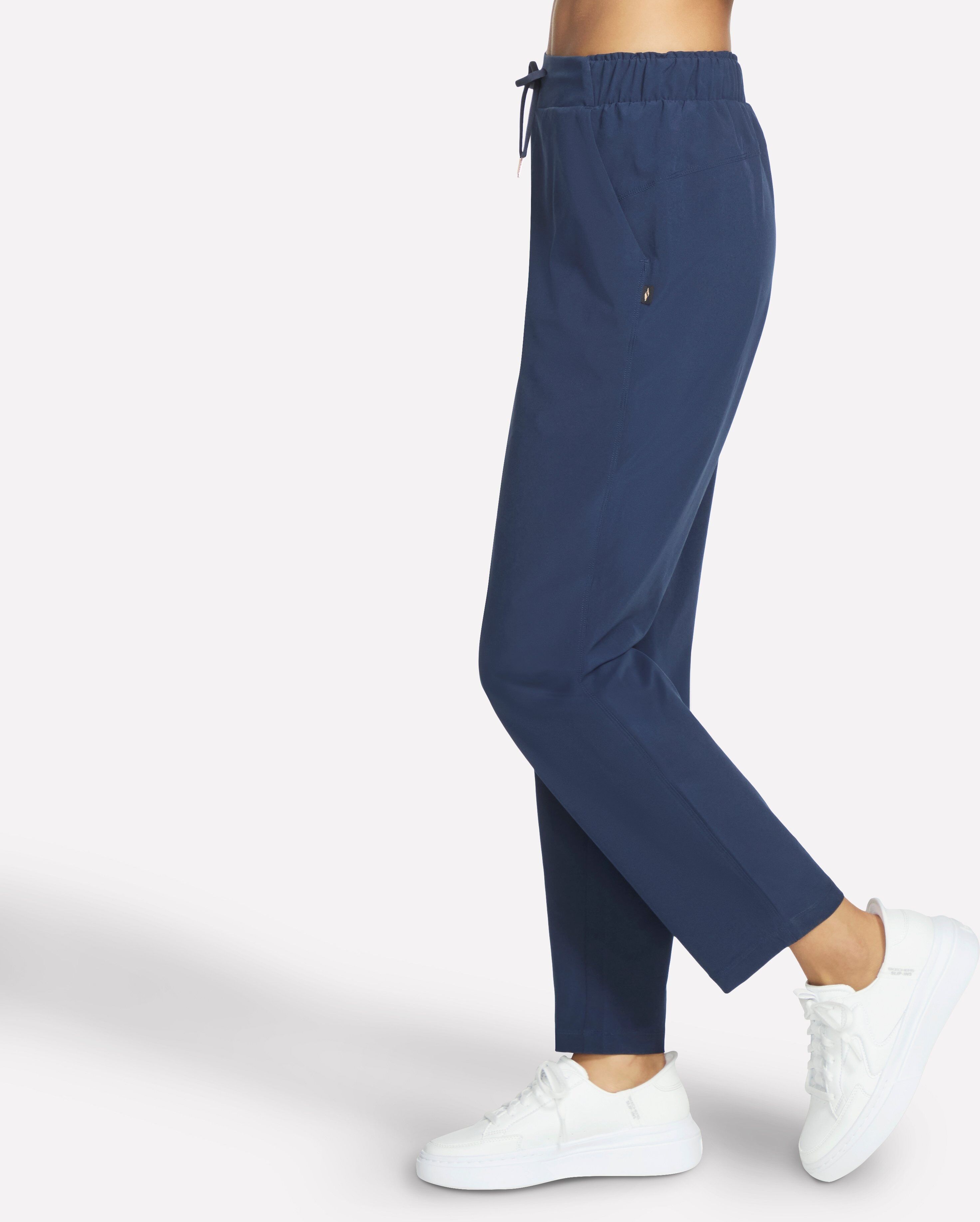 Sporthose SKECHERS "BLUE IRIS", Damen, Gr. XS (34), N-Gr, blau (blau iris), Obermaterial: 88% Polyester, 12% Elasthan, Hosen Sporthose, mit Materialmix aus Polyester und Elasthan, auch in grossen Grössen blau iris XS (34), N-Gr