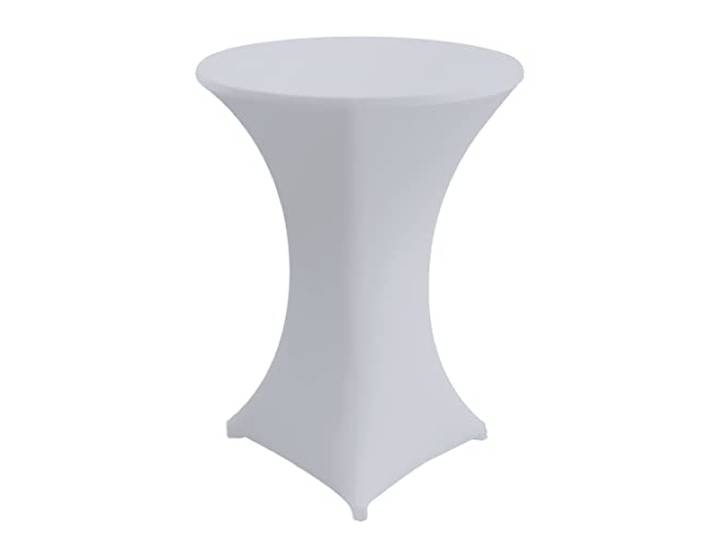Wicotex - Statafelrok - Statafelhoes 80x110cm Wit - Hoes geschikt voor Horeca - Feestversiering- Evenementen - Cocktailparty