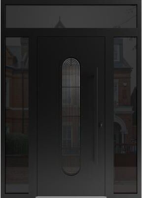 VDOMDOORS Ronex 0521 Black Steel Exterior Door