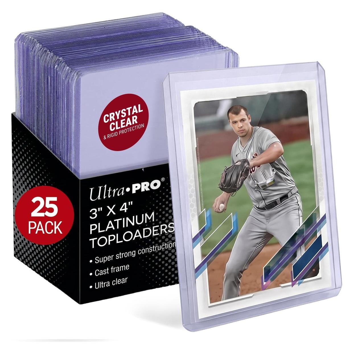 Ultra Pro 3 X 4 Ultra Clear Platinum Toploader 25ct (CABP0138)