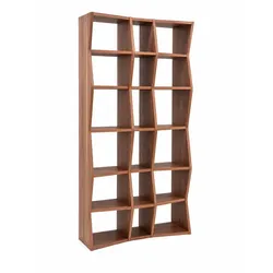 Regal Wave Holz Nussbaum