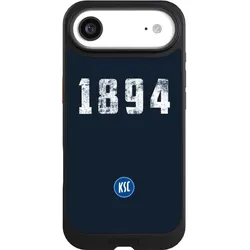 Nivocase Hülle für Apple iPhone Air Handyhülle NIVOcore Case Schwarz Bundesliga KSC Karlsruher SC (Apple iPhone Air), Smartphone Hülle, Schwarz