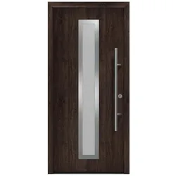 Hörmann Ecostar Haustür "ISOPRO Secur IPS 700S",night oak,110 x 210 cm (B x H)