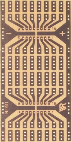 Rademacher WR-Typ 911 Experimentierplatine Hartpapier (L x B) 11cm x 8cm 35µm Rastermaß 2.54mm Inhalt 1St.