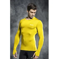 Select Kompressionsshirt langarm gelb S