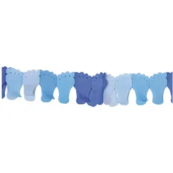 Folat Papier Girlande-blau (1 Stk.)
