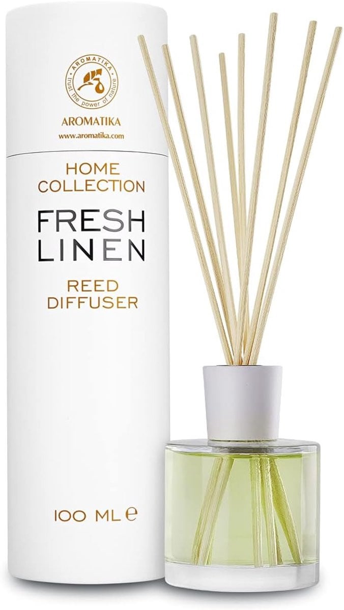 Merkloze Frisse Linnen Geurstokjes 100ml - Duurzame Geur voor Aromatherapie en Diffuser