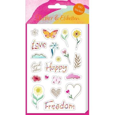 Stickerbogen mit 100 Stickern