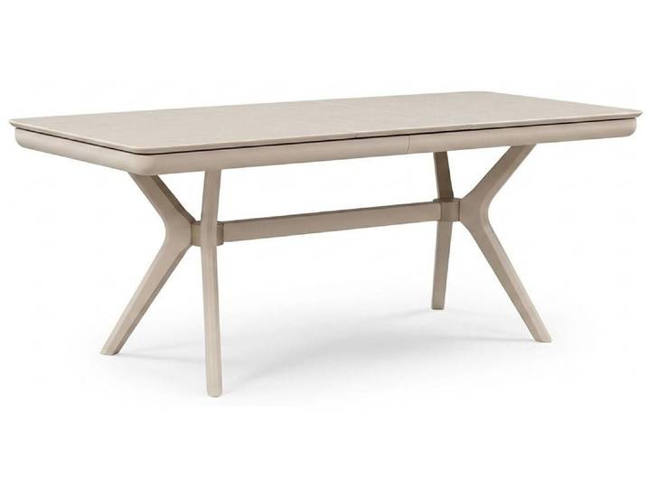 JVmoebel Esstisch Esstisch Stil modern weiß bequem praktisch Esszimmer Ausziehbarer (1-tlg)