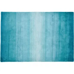 THEKO Teppich Wool Comfort Ombre türkis 60cm x 90cm