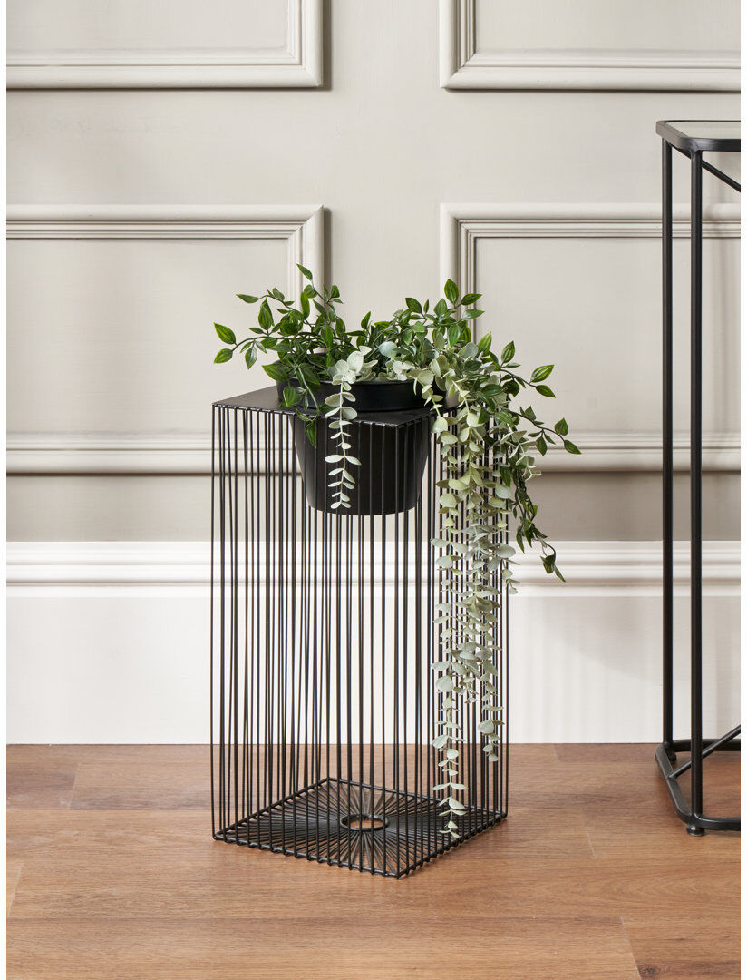 Mercury Indoor Elevated Planter Black 54cm H x 26cm W x 26cm D