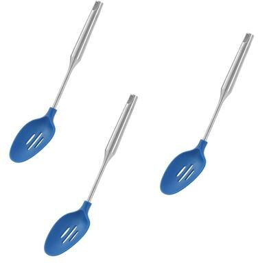 YBM Home Silicone Non-Stick Slotted Cooking Serving Spoons