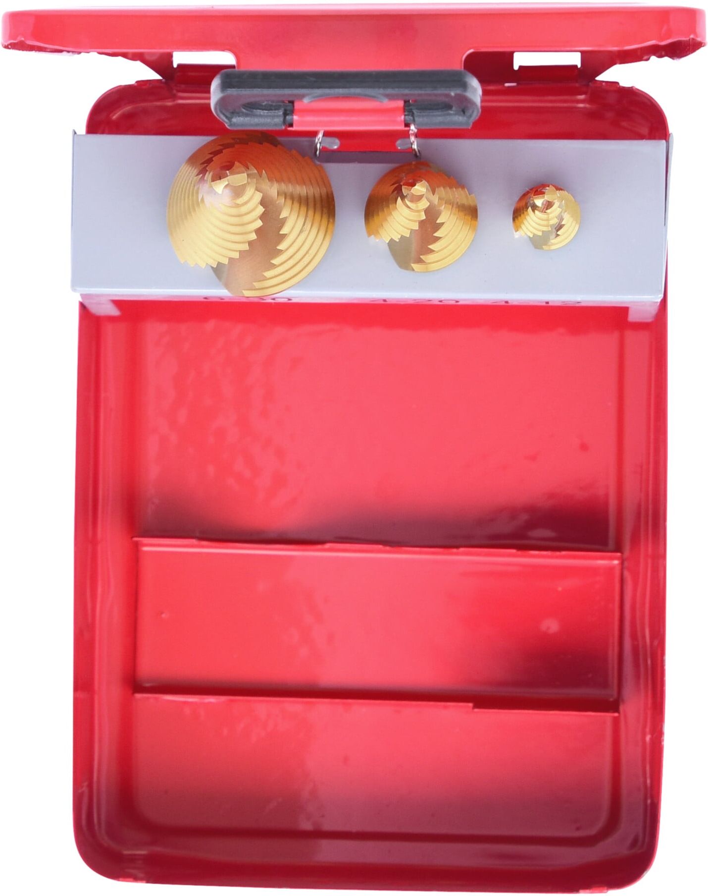 KS Tools HSS TiN Stufenbohrer-Satz, Stahlblechkassette 3-teilig (330.2423)