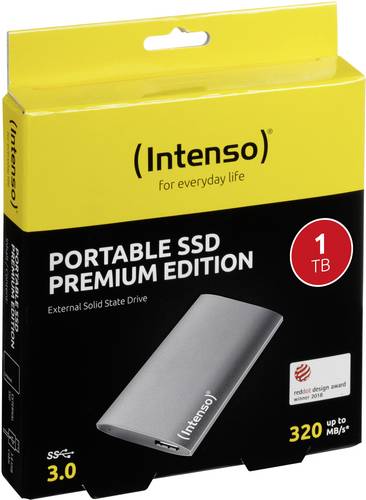 Intenso SSD Premium 1 TB Externe SSD USB-A (USB 3.2 Gen 1) Anthrazit 3823460