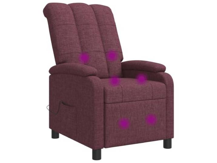 IBUQDDV Relaxsessel Lila Stoff mit Verstellbarer Neigung 115-160 Grad Polyesterbezug, Schaumstoff-Faser-Füllung, stabiler Metall-Holzrahmen, modernes Design, pflegeleicht