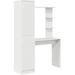 vidaXL Schreibtisch 2 pcs Weiß