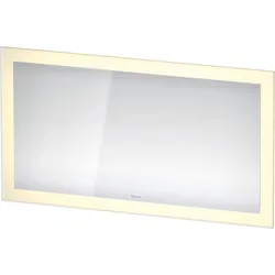 Duravit White Tulip Spiegel mit LED-Beleuchtung, Sensor Version, 1350x750x50mm, Weiß Aluminium Matt, WT7053000000100, Ausführung: mit Spiegelheizung