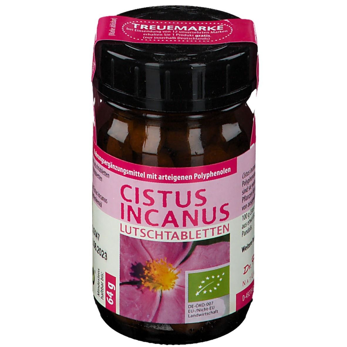 Cistus Incanus Bio Lutschtabletten Dr.Pandalis 64 g