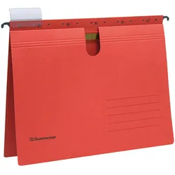 Soennecken, Mappe, Hängehefter rot A4 kfm.Heftung 220g Recyclingkarton 25 St./Pack. (A4, 25x)