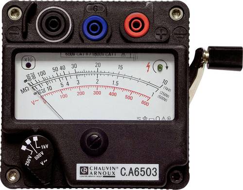 Chauvin Arnoux C.A 6503 Isolationsmessgerät 250 V, 500 V, 1000V 5000 MΩ