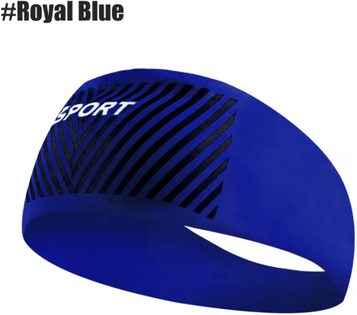 Inspire Picks Absorbent Sports Sweat Headband For Running, Gym, Yoga & Outdoor Fitness royal Blue