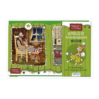 TRÖTSCH - Windlicht Adventskalender 'Pettersson und Findus' | Weihnachtskalender mit 24 leuchtenden Motiven, Nonbook von , Trötsch Verlag GmbH & Co.
