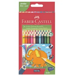 Faber-Castell (Schule) 24er-Pack Buntstifte »Jumbo Dreikant« braun