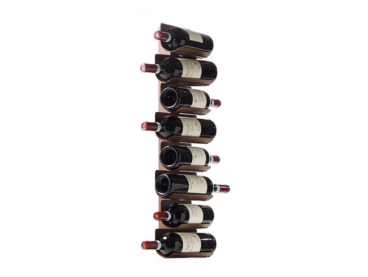 OPINION CIATTI porte-bouteilles vertical mural PTOLOMEO VINO WALL H 75 cm (Corten - Métal laqué)