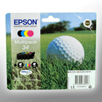 4 Epson Tinten C13T346640 Multipack KCMY 34