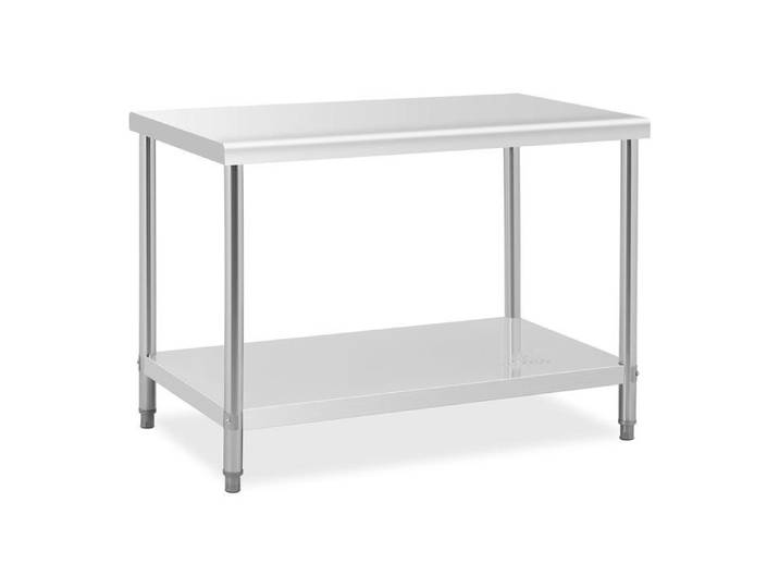 Plan de travail - ROYAL CATERING - RCAT-120/70 - Inox - 120x70x85 cm - Pieds ajustables