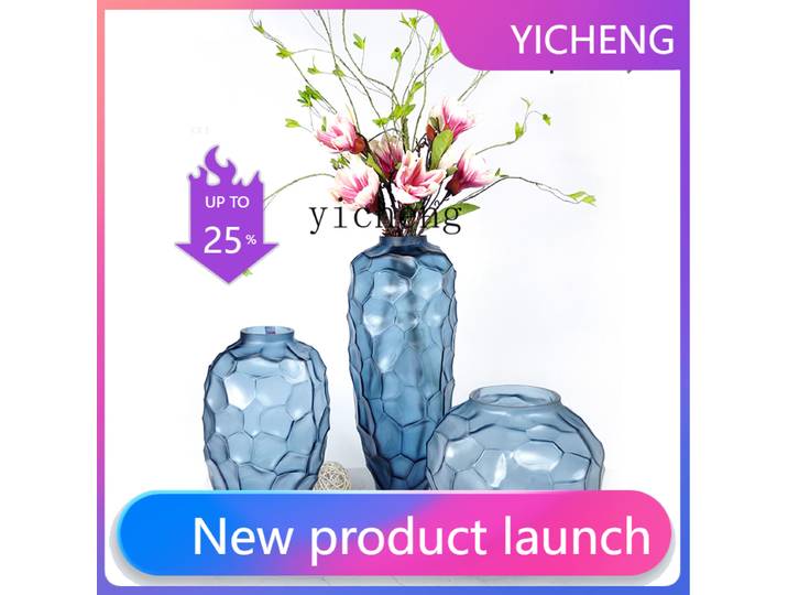 Vase en verre LYY pour arrangement floral hydroponique de radis vert, décoration