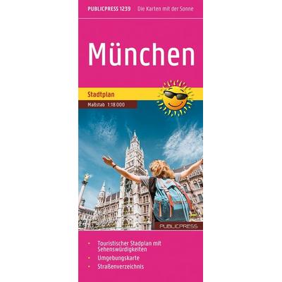 Publicpress Stadtplan München 1:18.000, Sonstige von , KOMPASS Freytag & Berndt, 978-3-99154-705-1