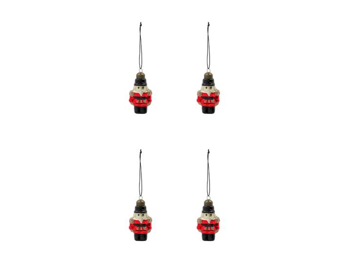 House Doctor Tino kersthanger 4-pack Rood