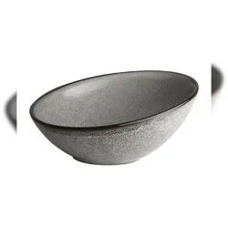 6 Stück Olympia Mineral schräge Schüsseln 17,5cm. Schräger Rand für einen natürlichen Look