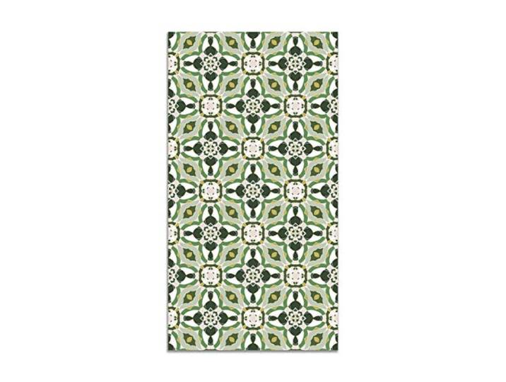 Panorama Tapis du Sol Vinyle du Sol Cuisine Salon - Différentes Tailles - (Tuile Kaléidoscope Oriental Vert 120x170 cm)
