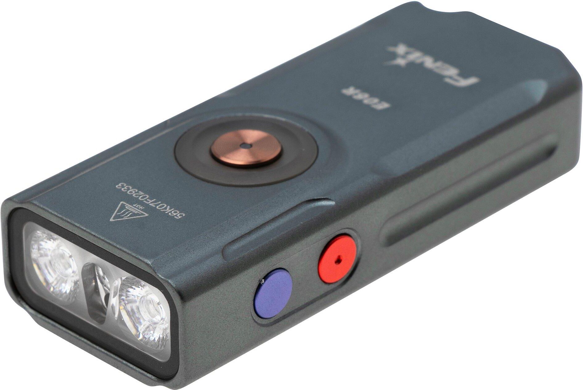 Fenix E06R Grey sleutelhangerzaklamp, 700 lumen