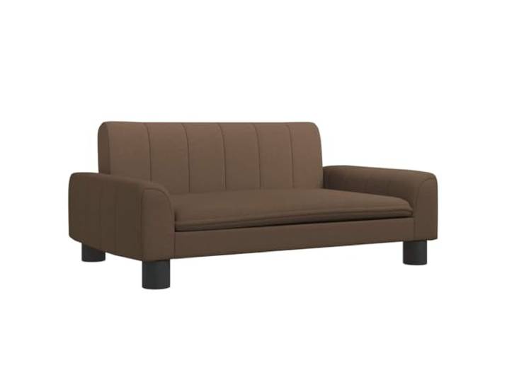 sofa Braun 70x45x30 cm Stoff Minisofa, Kiefernholz-Rahmen, weicher Schaumstoff, Stoffbezug, vier Beine,