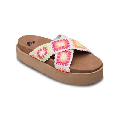 Sandale ROXY "Syenna Hi", Damen, Gr. 10 (41), bunt (tan), Obermaterial: 100% Textil, Futter: 100% Textil, Laufsohle: 10., Schuhe Sandale