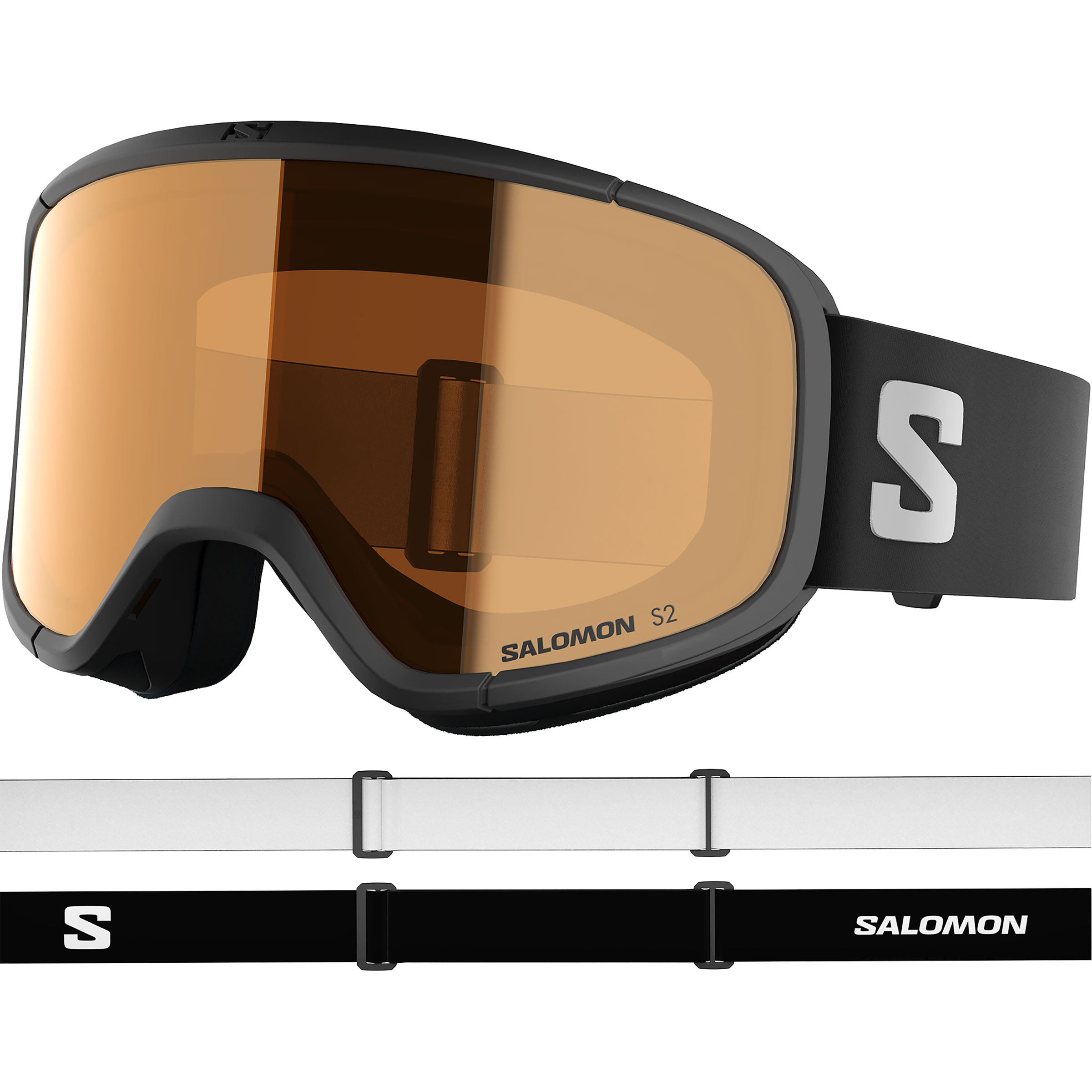 Salomon Rio Skibrille Kinder Skibrillen braun Freeride | Skifahren