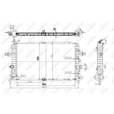 NRF Kühler, Motorkühlung 50143 für Opel