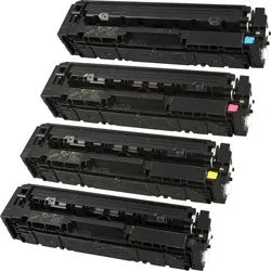 4 Kompatible Toner ersetzt HP CF540A-43A 203A Multipack KCMY