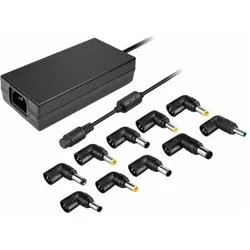Leotec CARGADOR NOTEBOOK 120W 10 PUNTA, Notebook Netzteil, Schwarz