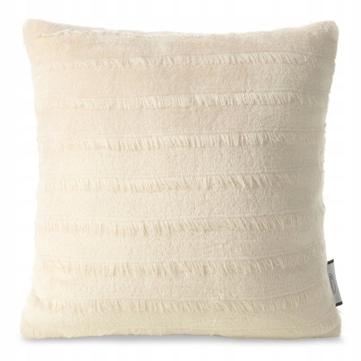 Zachte beige flanelen sierkussenhoes van Eurofirany, 40 x 40 cm