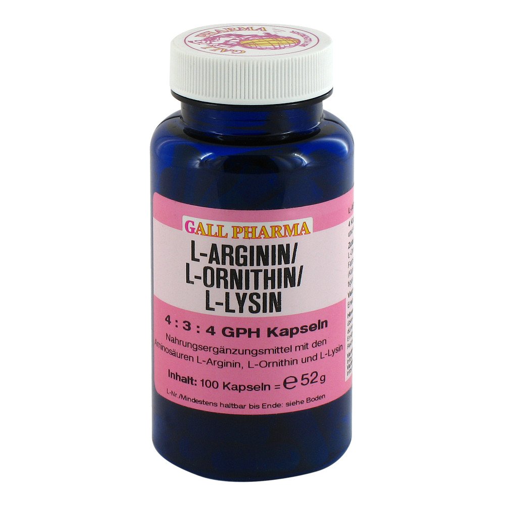 Hecht-Pharma GmbH L-arginin/l-ornithin/l-lysin 4:3:4 Gph Kapseln 04131897