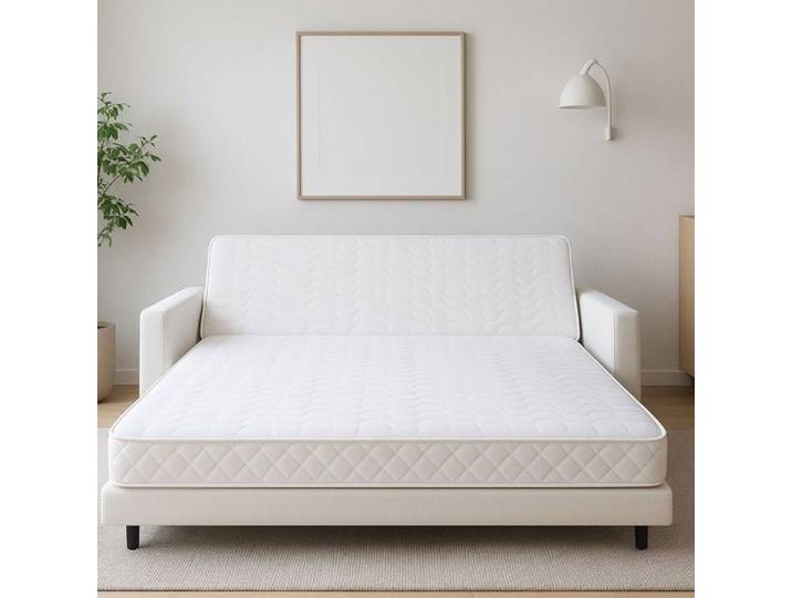 Matelas - Mousse - 140x200 cm - Ferme - Haute Résilience - Oreiller Visco 60x60 cm